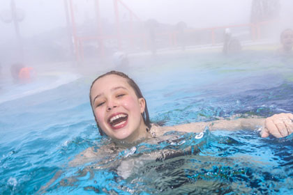 Baden in der Therme